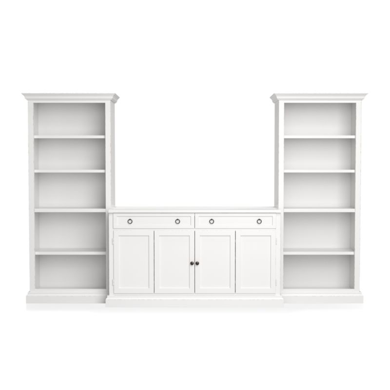 Cameo 3-Piece Modular White Storage Media Entertainment Center - image 3 of 8