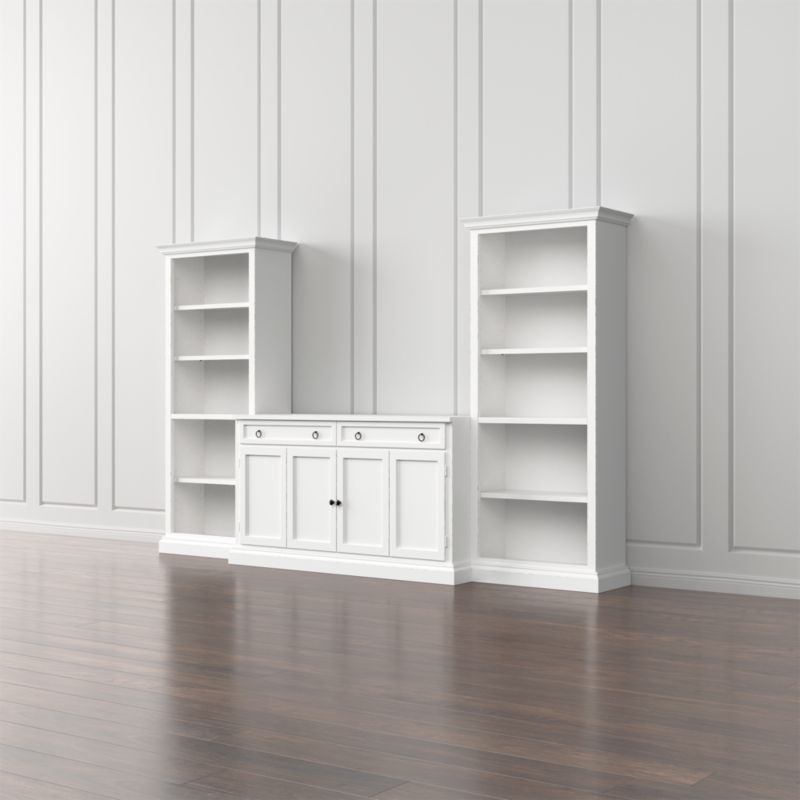 Cameo 3-Piece Modular White Storage Media Entertainment Center - image 2 of 8