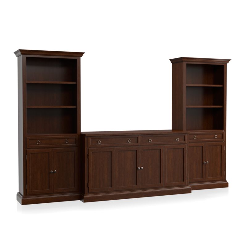 Cameo 3-Piece Modular Aretina Media Entertainment Center with Storage Boockases - image 2 of 7