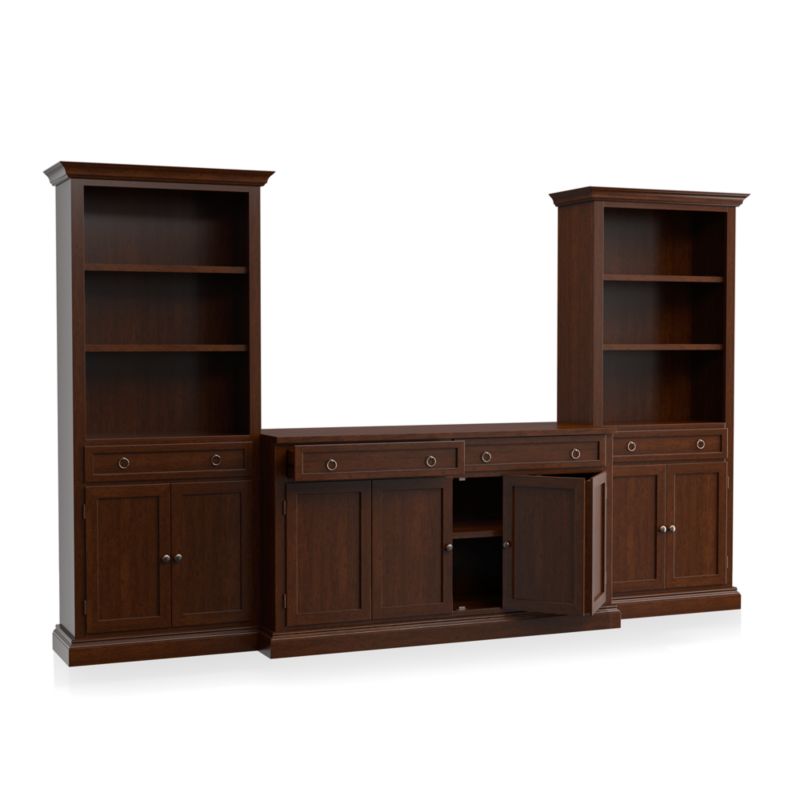 Cameo 3-Piece Modular Aretina Media Entertainment Center with Storage Boockases - image 3 of 7