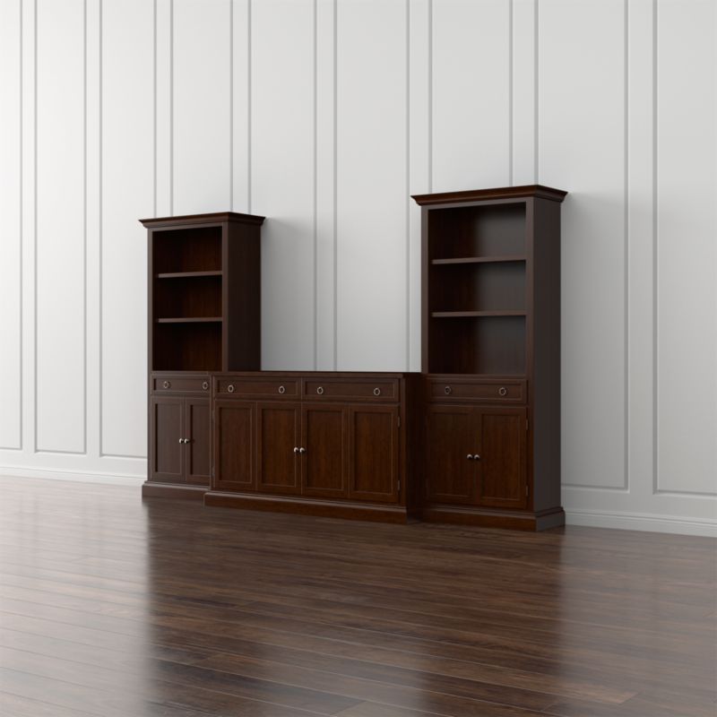 Cameo 3-Piece Modular Aretina Media Entertainment Center with Storage Boockases - image 1 of 7