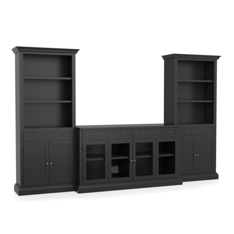 Cameo 3-Piece Modular Bruno Glass Door Storage Media Center - image 4 of 8