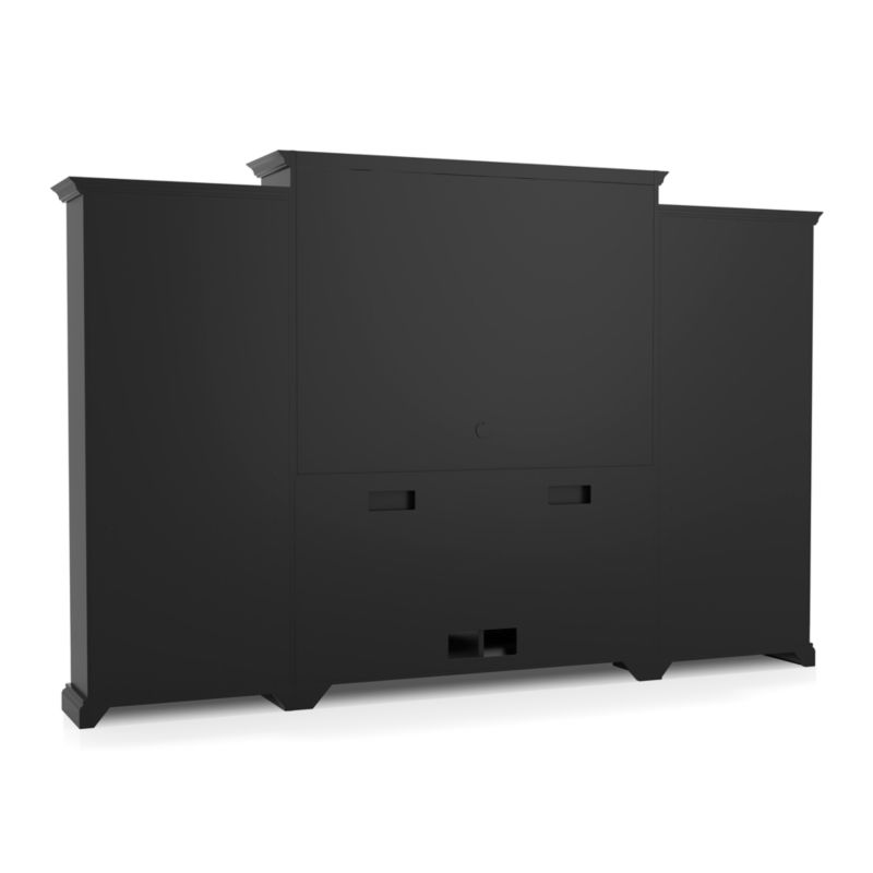 Cameo 4-Piece Modular Bruno Black Glass Door Wall Unit - image 5 of 7