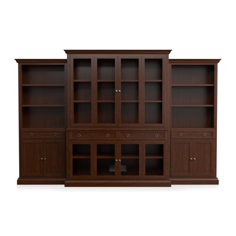 Cameo 4-Piece Modular Aretina Glass Door Wall Unit - image 2 of 7