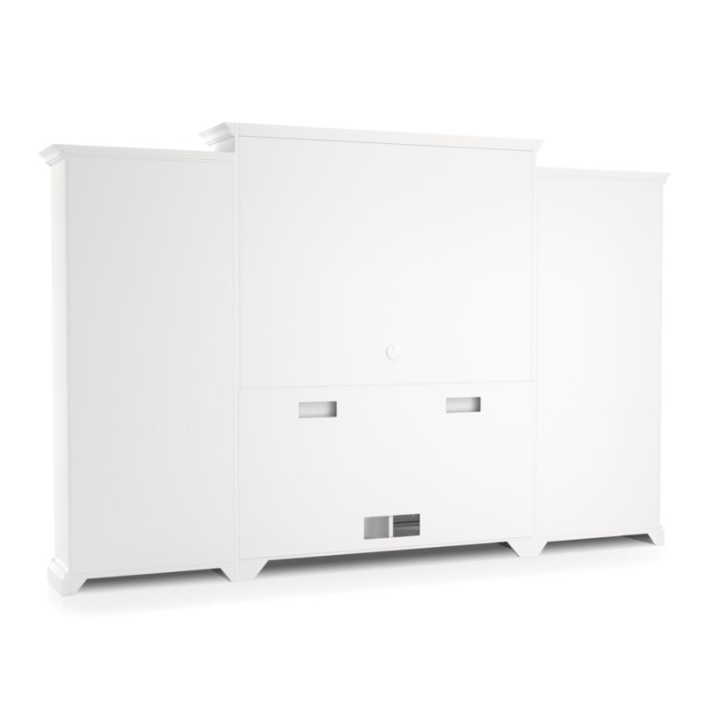 Cameo 4-Piece Modular White Glass Door Wall Unit - image 6 of 8