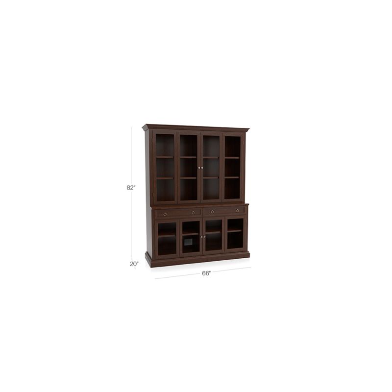 Cameo -Piece Modular Aretina Glass Door Wall Unit