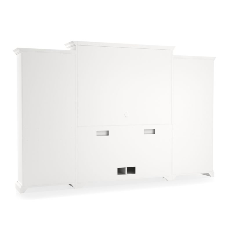 Cameo 4-Piece Modular White Glass Door Wall Unit with Storage Bookcases - image 5 of 7