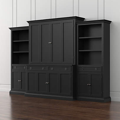 Large black on sale entertainment center