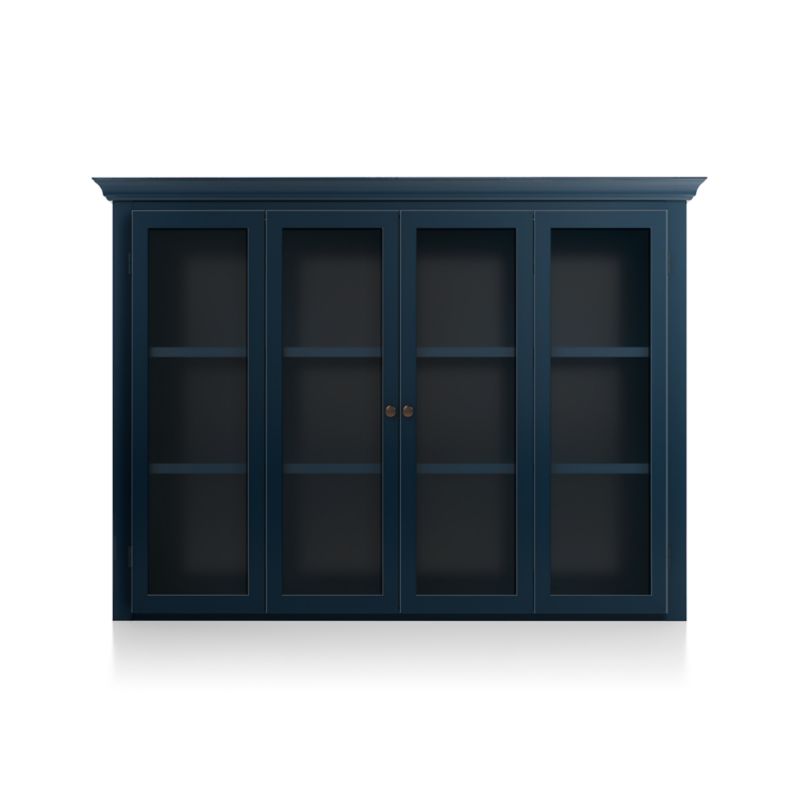 Cameo Indigo Modular Hutch with Glass Doors