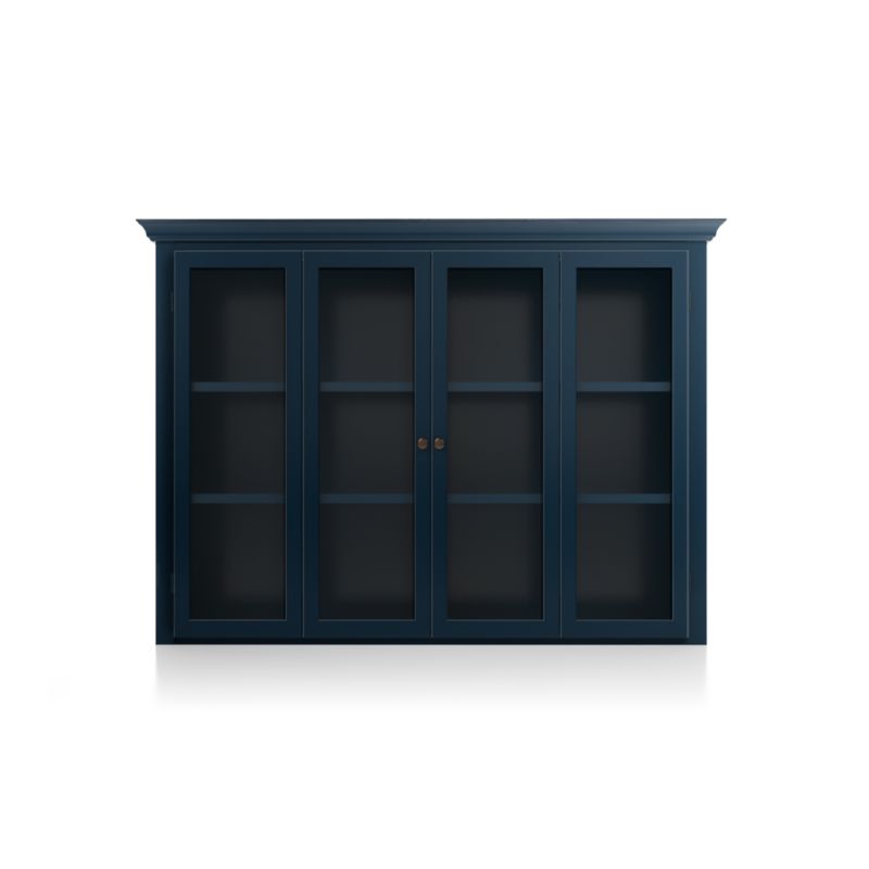 Cameo Indigo Modular Hutch with Glass Doors