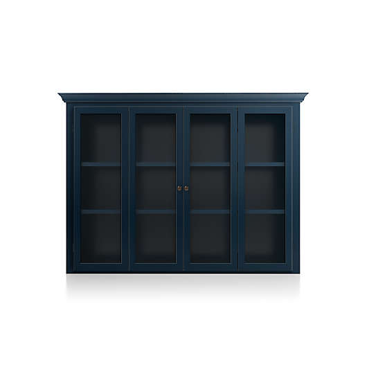 Cameo Indigo Modular Hutch with Glass Doors