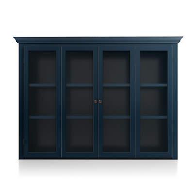 Cameo Indigo Modular Hutch with Glass Doors