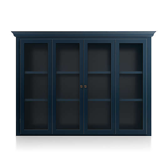 Cameo Indigo Modular Hutch with Glass Doors