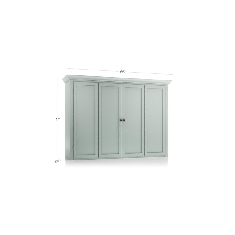 Cameo Blue Grey Modular Media Hutch