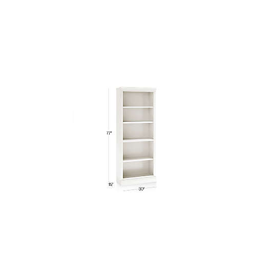 Cameo Dama Open Bookcase with Middle Crown