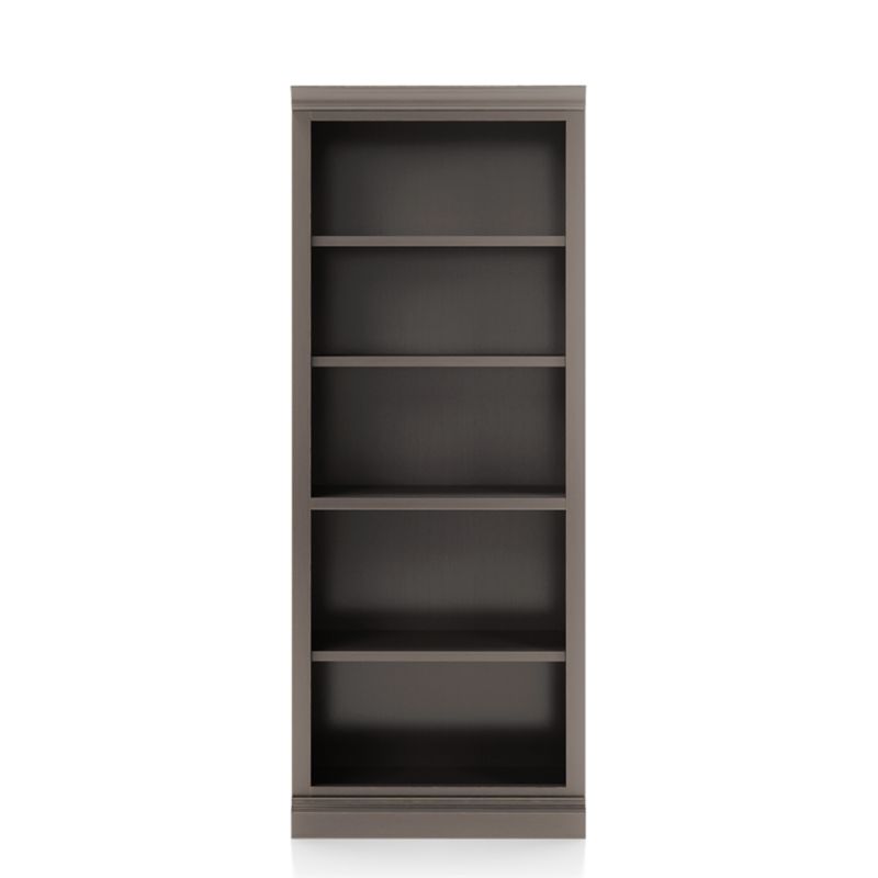 Cameo Grigio Open Bookcase with Middle Crown