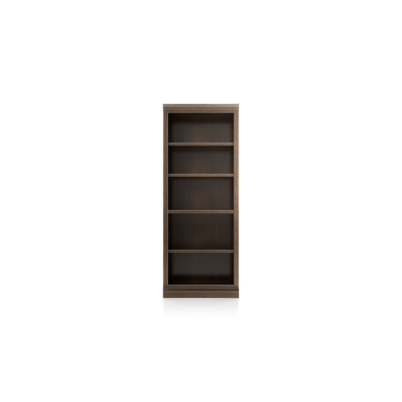 Cameo Pinot Lancaster Open Bookcase with Middle Crown