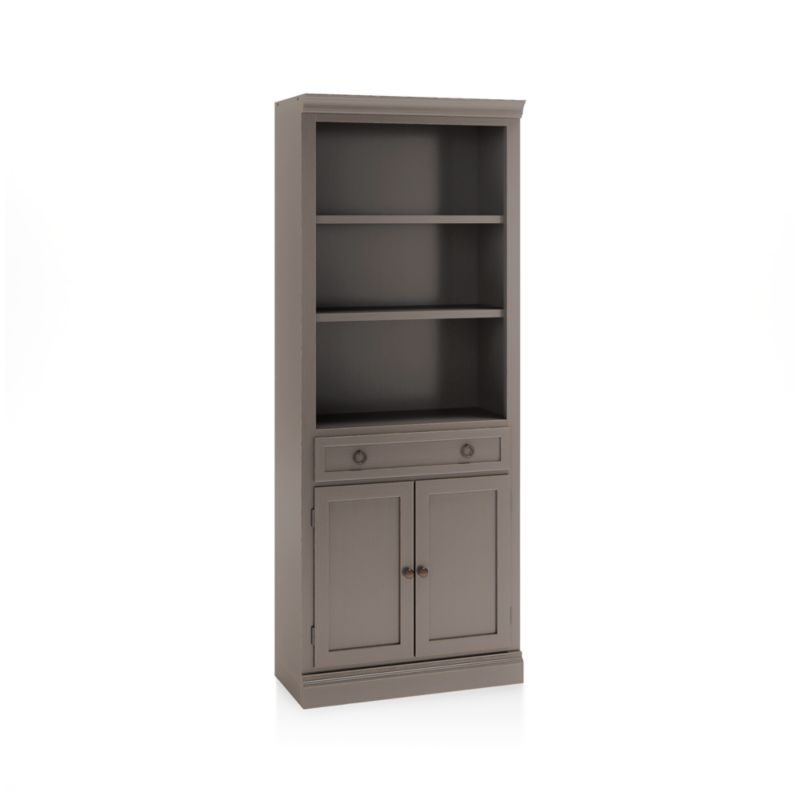 Cameo Grigio Storage Bookcase with Middle Crown