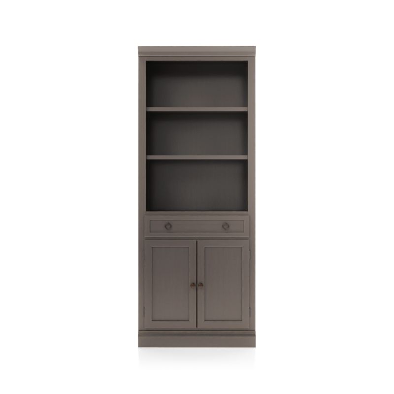 Cameo Grigio Storage Bookcase with Middle Crown