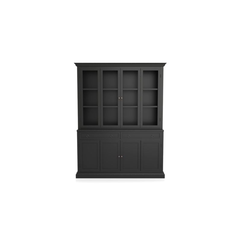 Cameo 2-Piece Bruno Black Glass Door Wall Unit - image 2 of 5