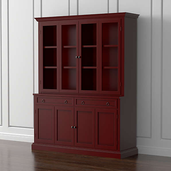 Glass Door Cabinets Crate And Barrel, Red China Cabinet Crate And Barrel