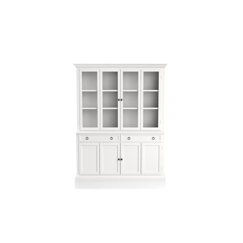 Cameo 2-Piece White Glass Door Wall Unit - image 2 of 6