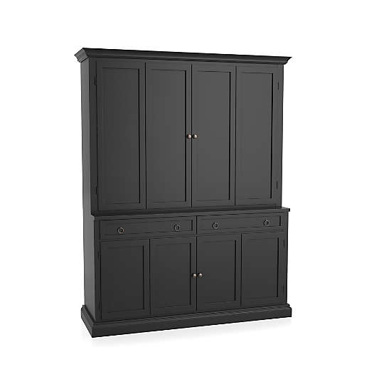 Cameo 2-Piece Bruno Black Entertainment Center