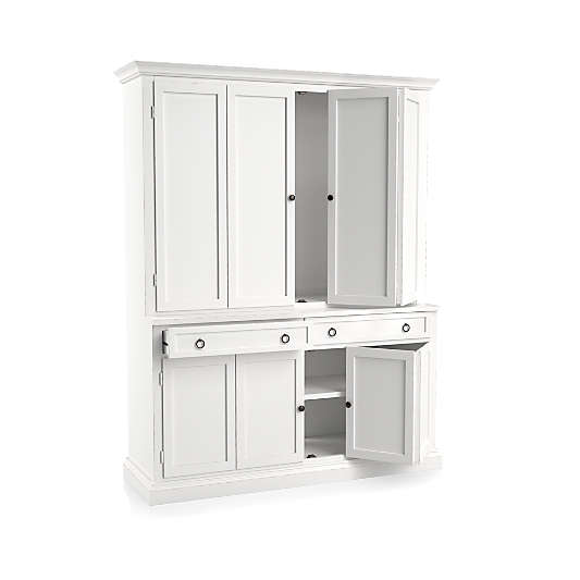 Cameo 2-Piece White Entertainment Center