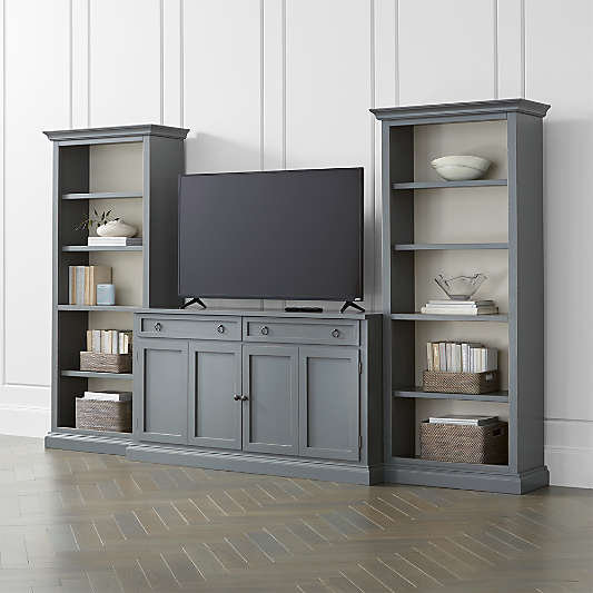 Cameo 3-Piece Modular Grey Storage Media Entertainment Center