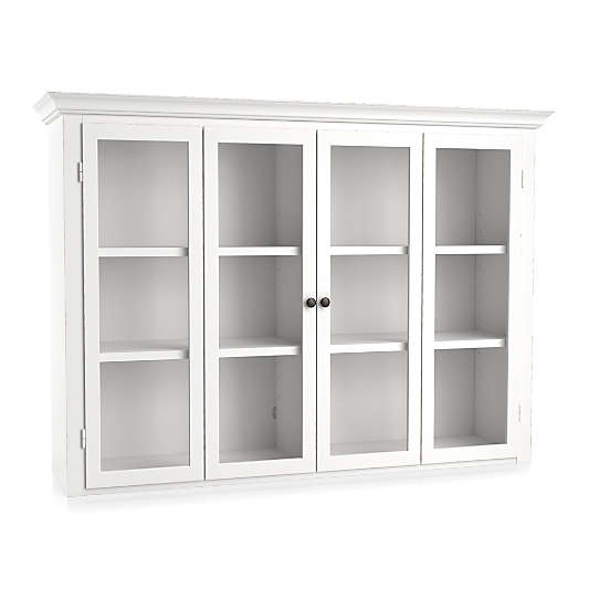 Cameo White Modular Hutch with Glass Doors