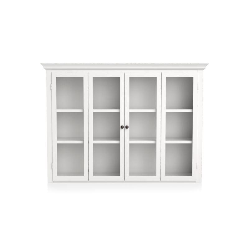 Cameo White Modular Hutch with Glass Doors