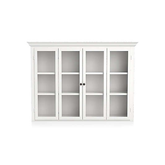 Cameo White Modular Hutch with Glass Doors