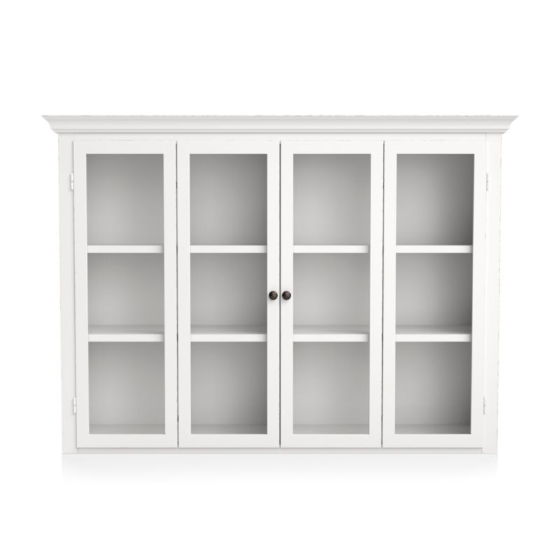 Cameo White Modular Hutch with Glass Doors