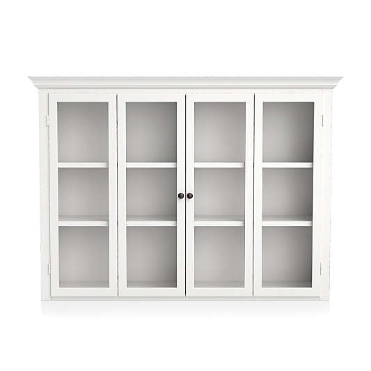 Cameo White Modular Hutch with Glass Doors