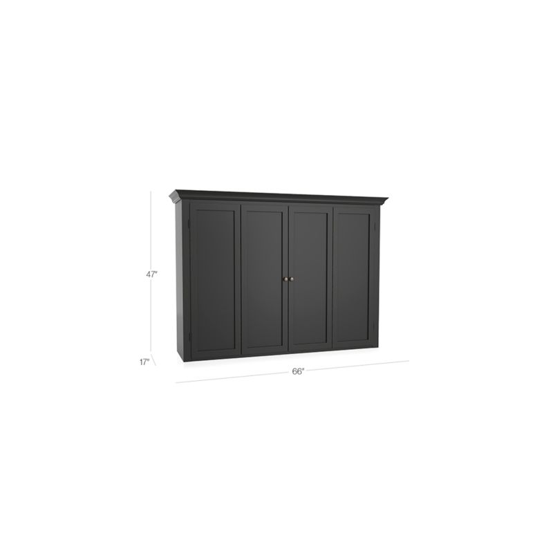 Cameo Bruno Black Modular Media Hutch