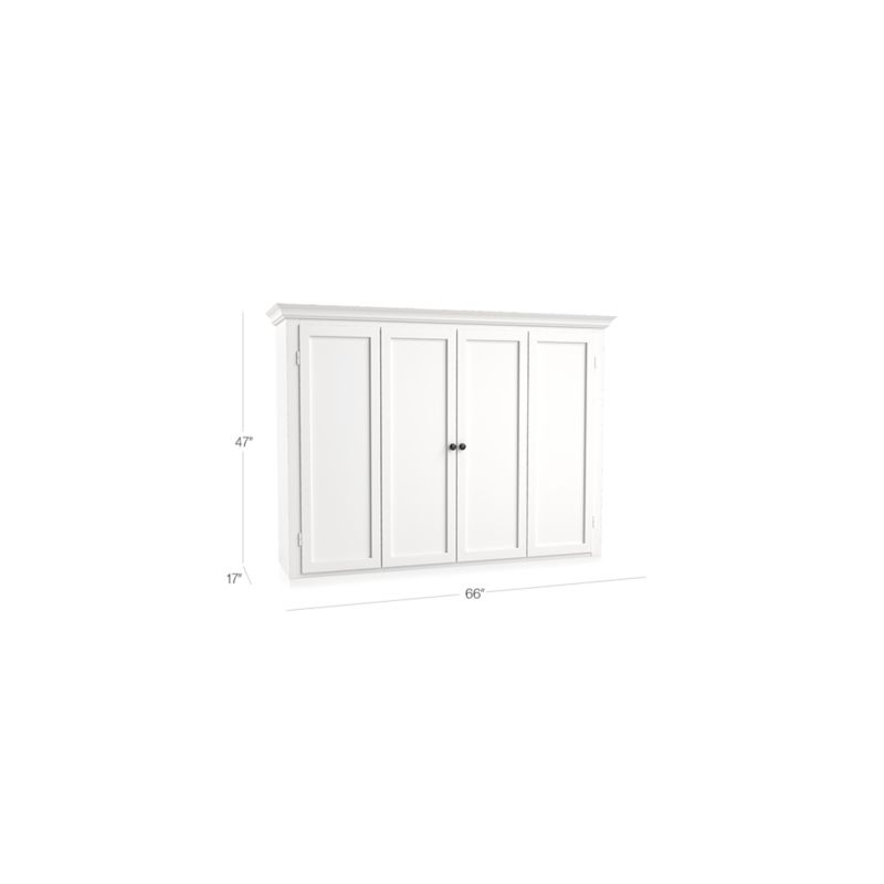 Cameo White Modular Media Hutch