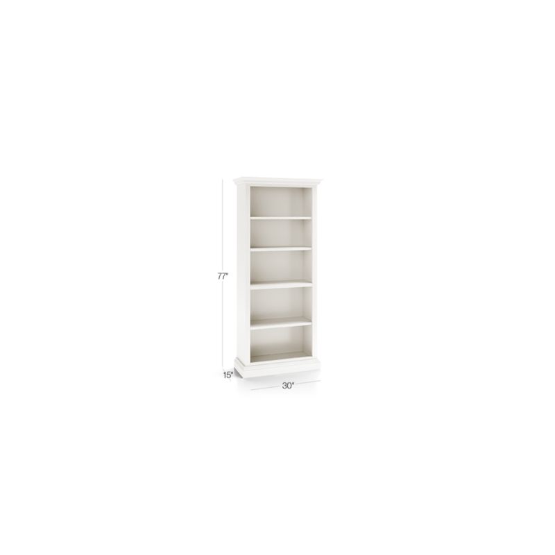 Cameo Dama Open Bookcase with Full Crown