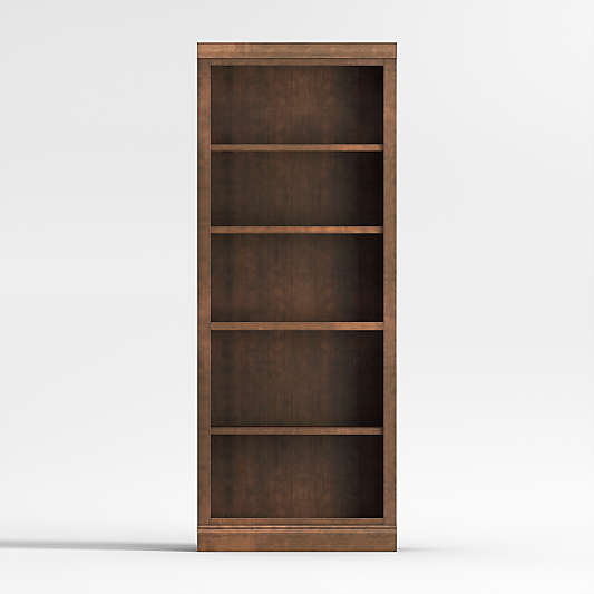 Cameo Nero Noce Open Bookcase with Middle Crown