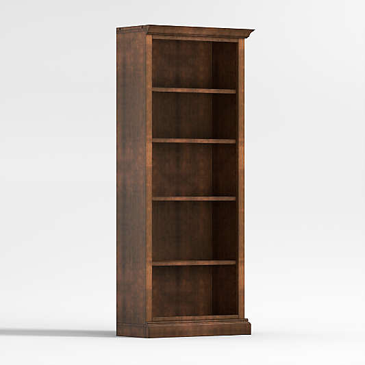 Cameo Nero Noce Open Bookcase with Right Crown