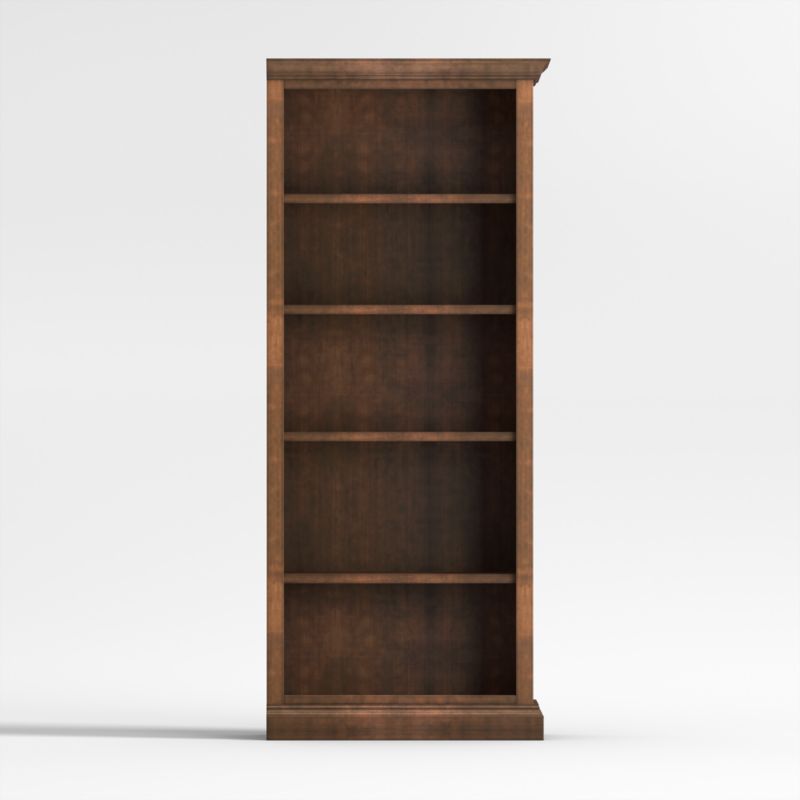 Cameo Nero Noce Open Bookcase with Right Crown