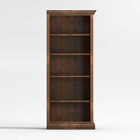 Cameo Nero Noce Open Bookcase with Right Crown