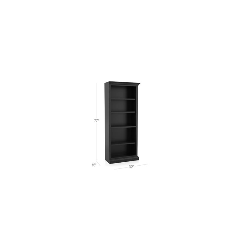 Cameo Bruno Black Right Open Bookcase