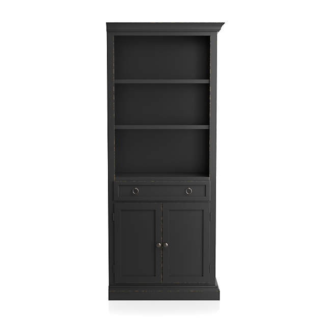 Cameo Bruno Black Storage Bookcase + Reviews | Crate & Barrel