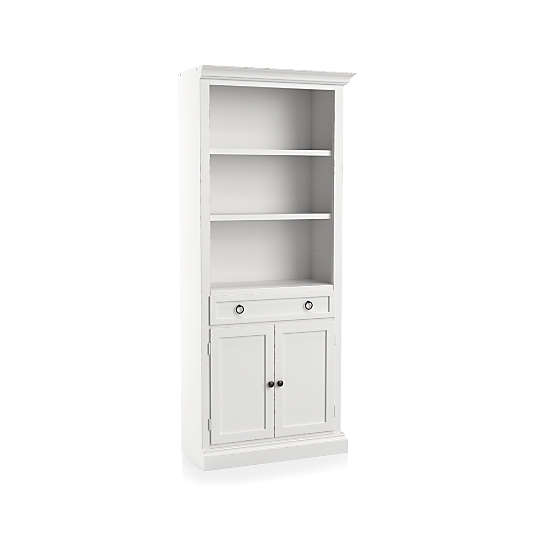 Cameo White Right Storage Bookcase