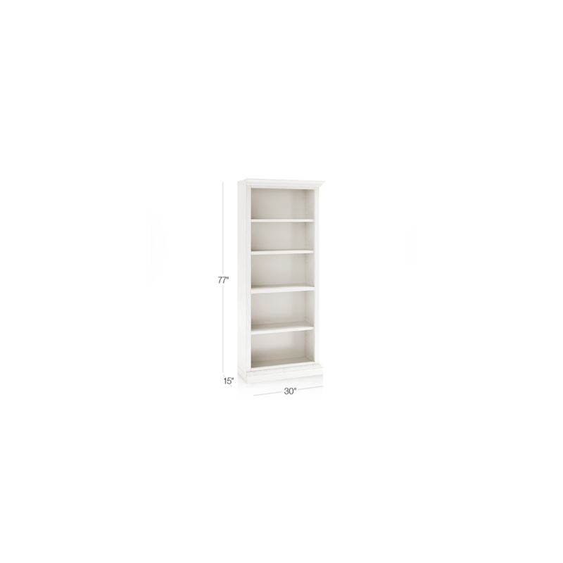 Cameo Dama Open Bookcase with Right Crown