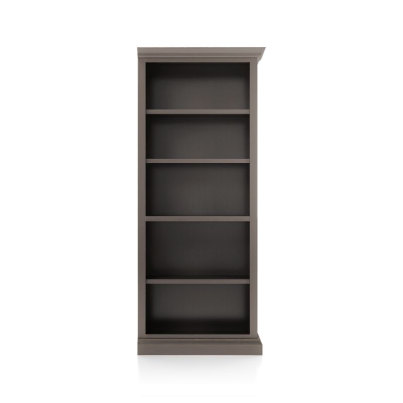 Cameo Grigio Open Bookcase with Right Crown