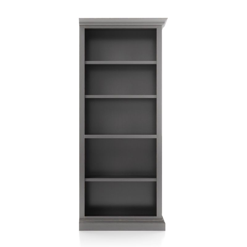 Cameo Grigio Open Bookcase with Right Crown