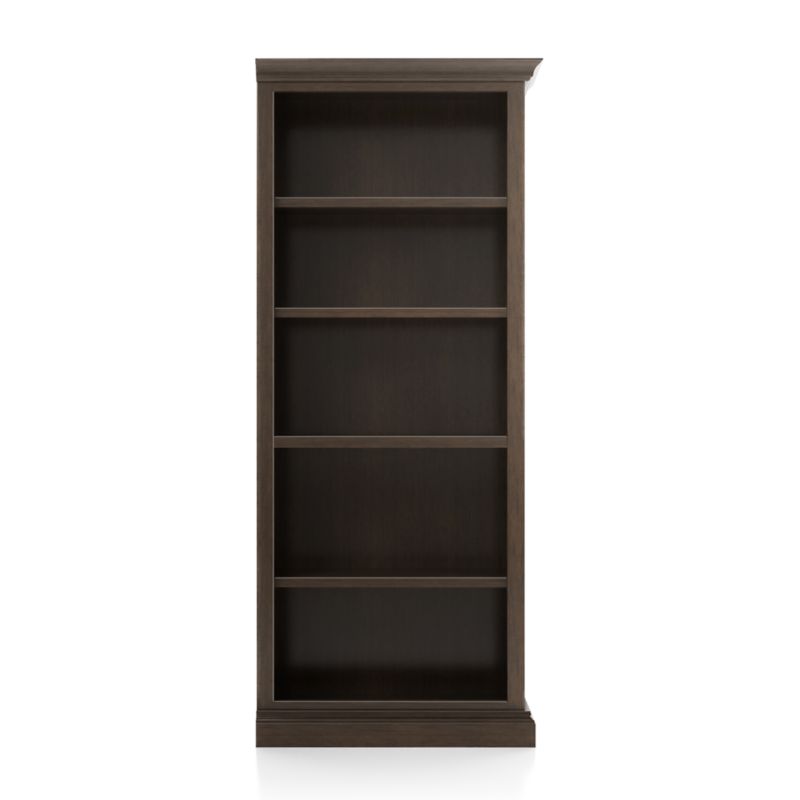 Cameo Pinot Lancaster Open Bookcase with Right Crown