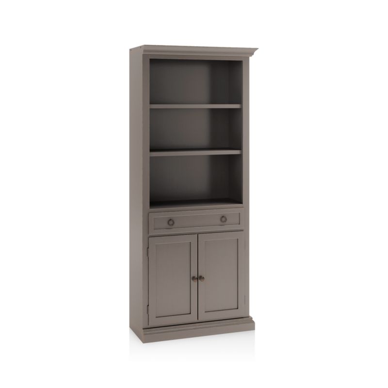 Cameo Grigio Storage Bookcase with Right Crown