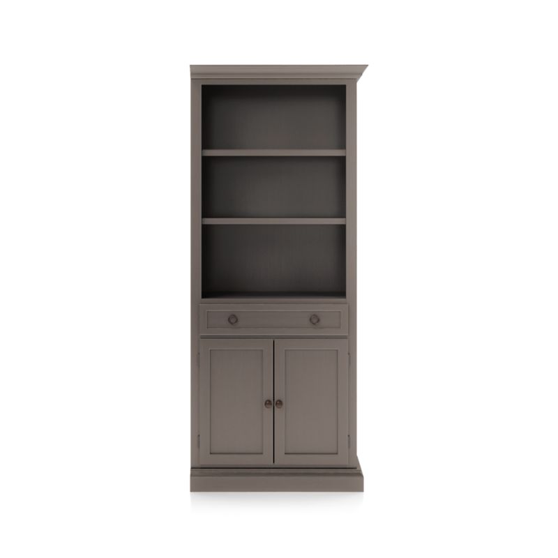 Cameo Grigio Storage Bookcase with Right Crown